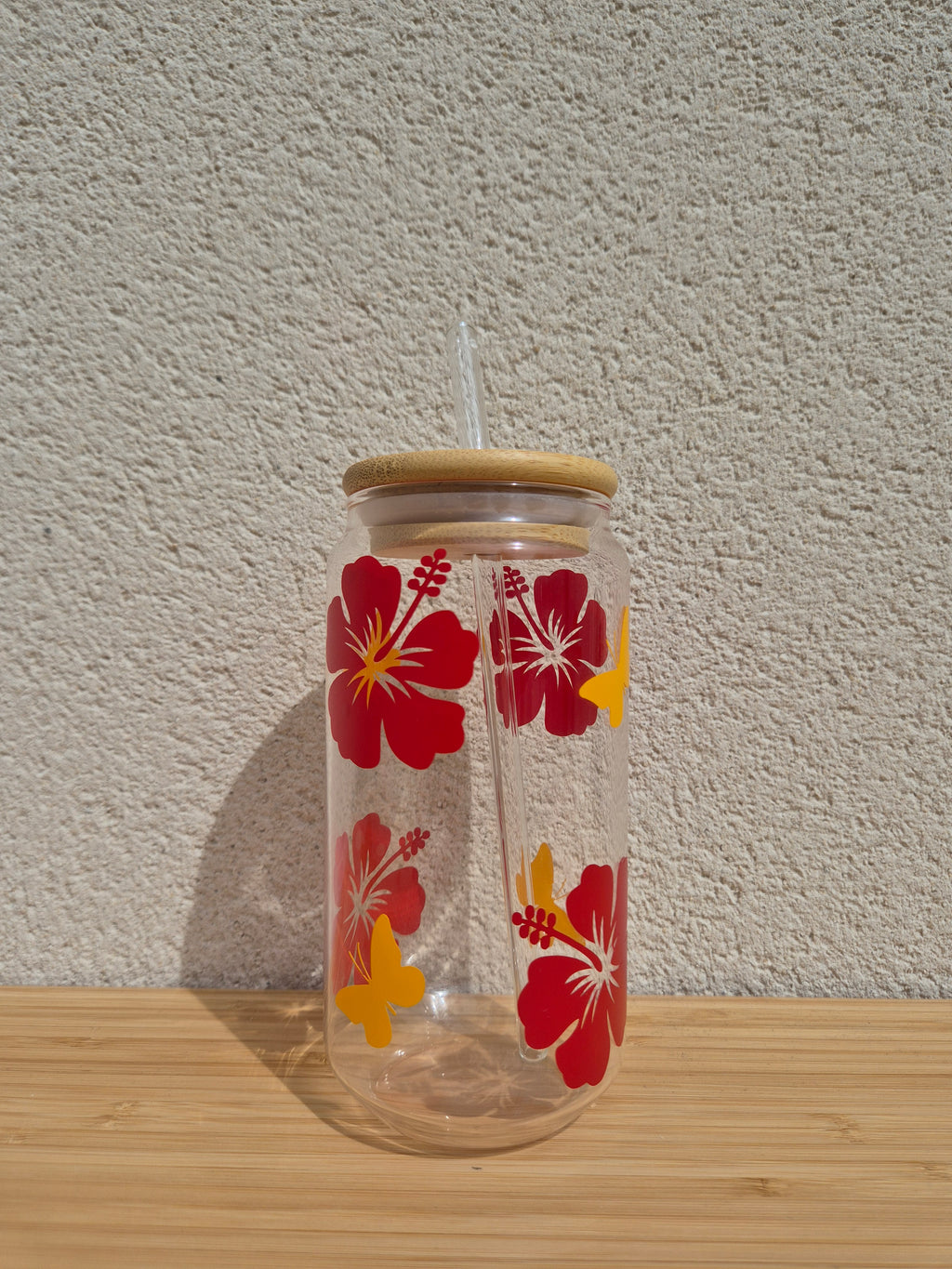 Tasse en verre - Hibiscus