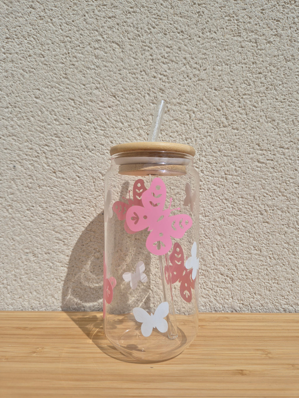 Tasse en verre - Papillons