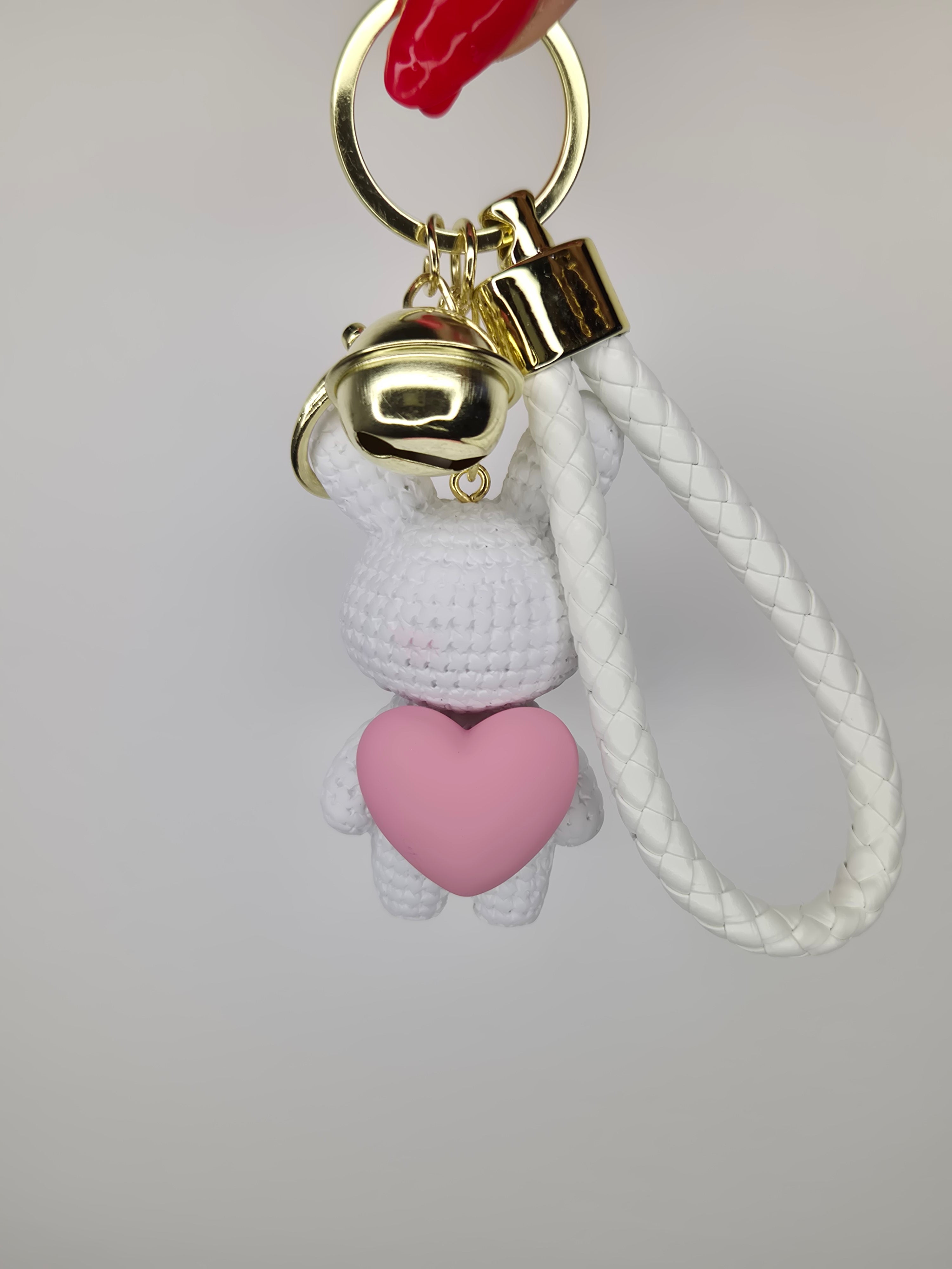 Porte clefs Lapin-coeur