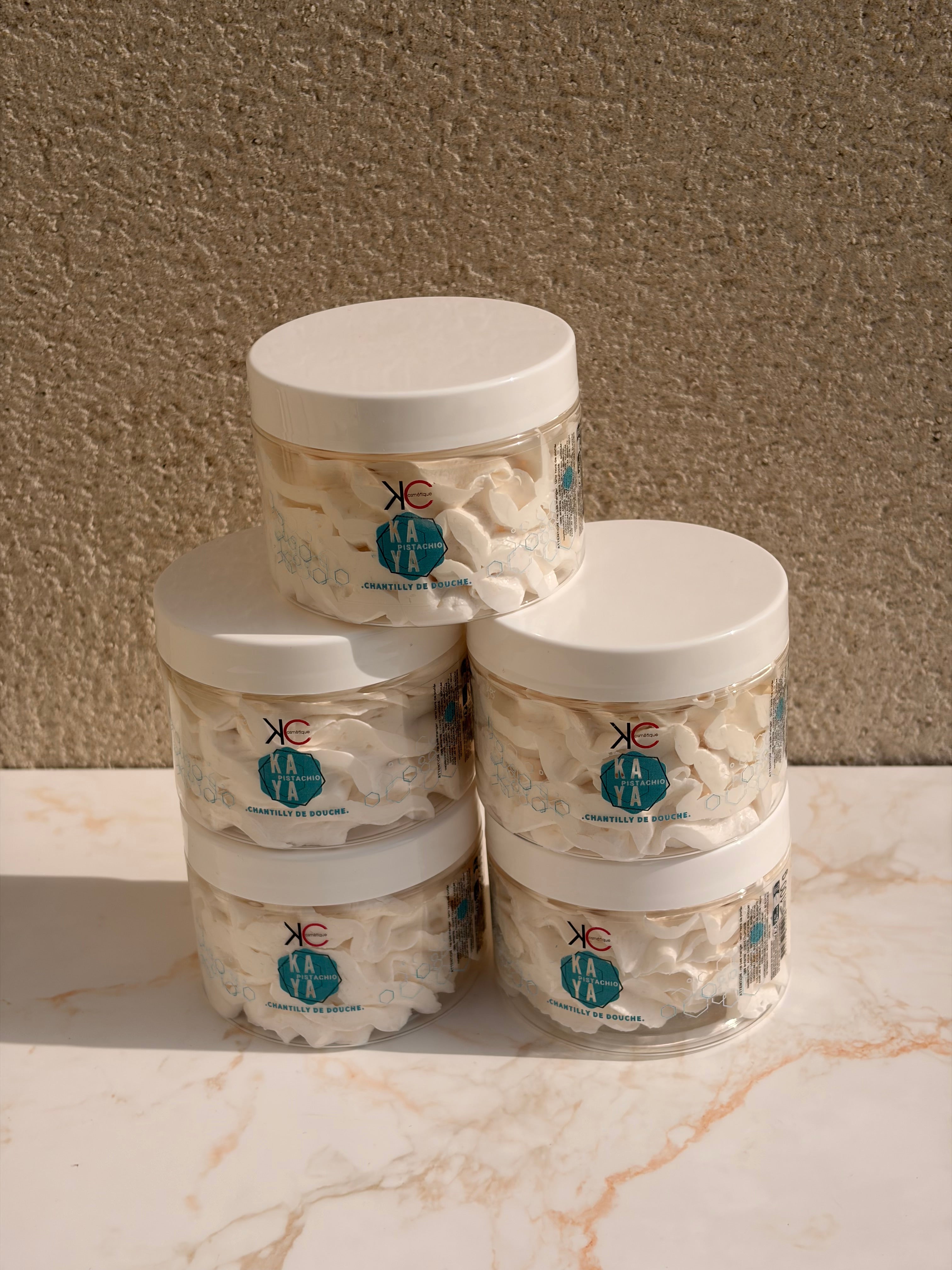 Lot de 5 chantilly de douche kaya pistachio - 100g