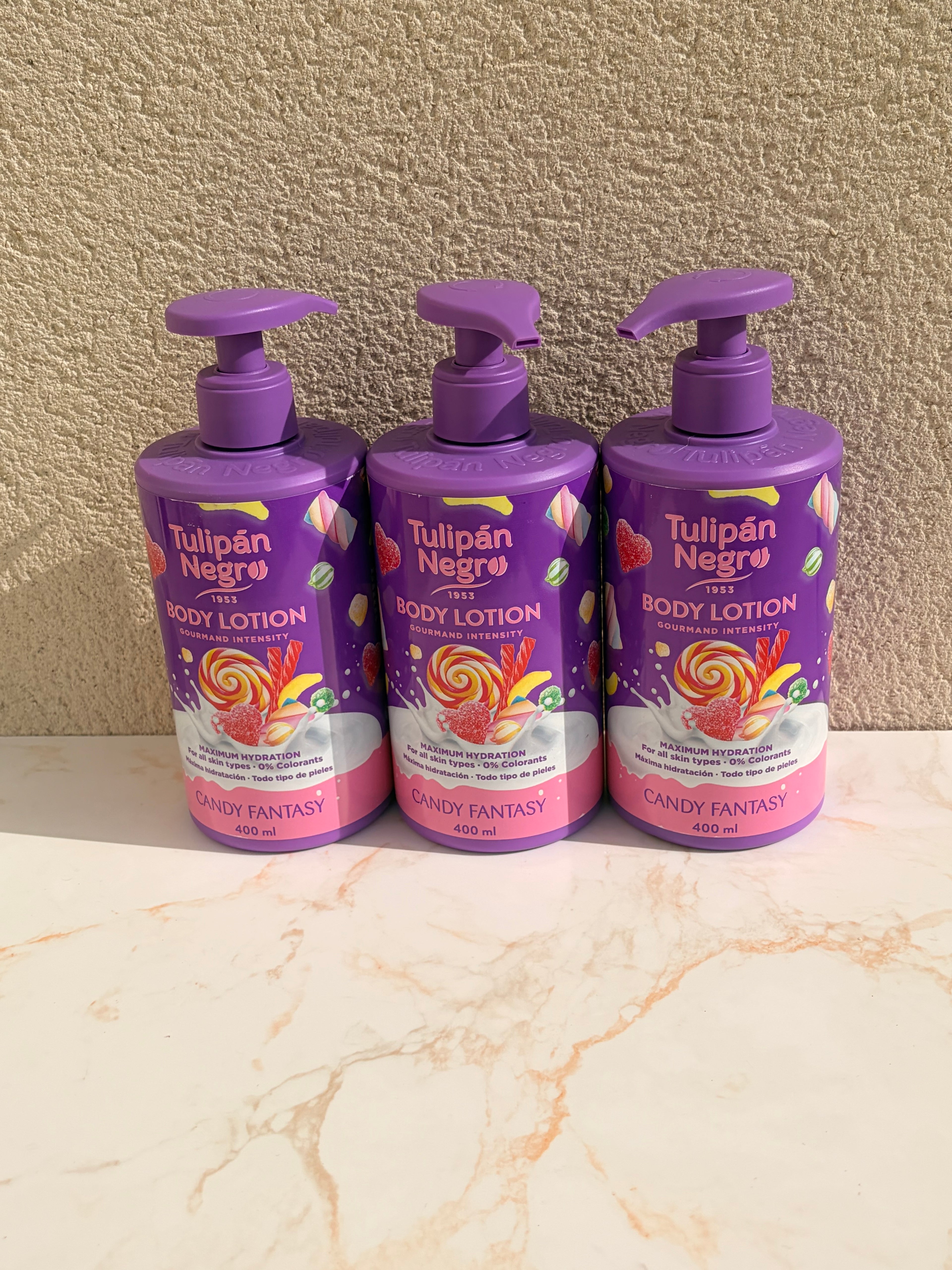 Lot de 3 Pièces - Lotion Pour le corps Candy fantasy 400ml - Tulipan Negro
