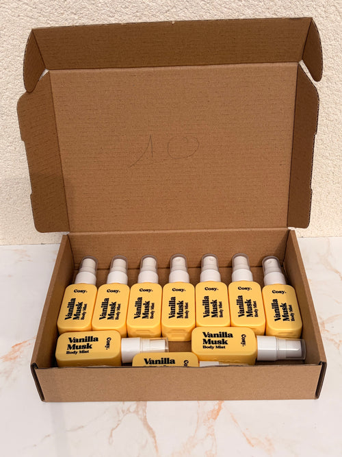 Lot de 10 pièces - Brume Corporelle Vanile musk 30ml - Cosy